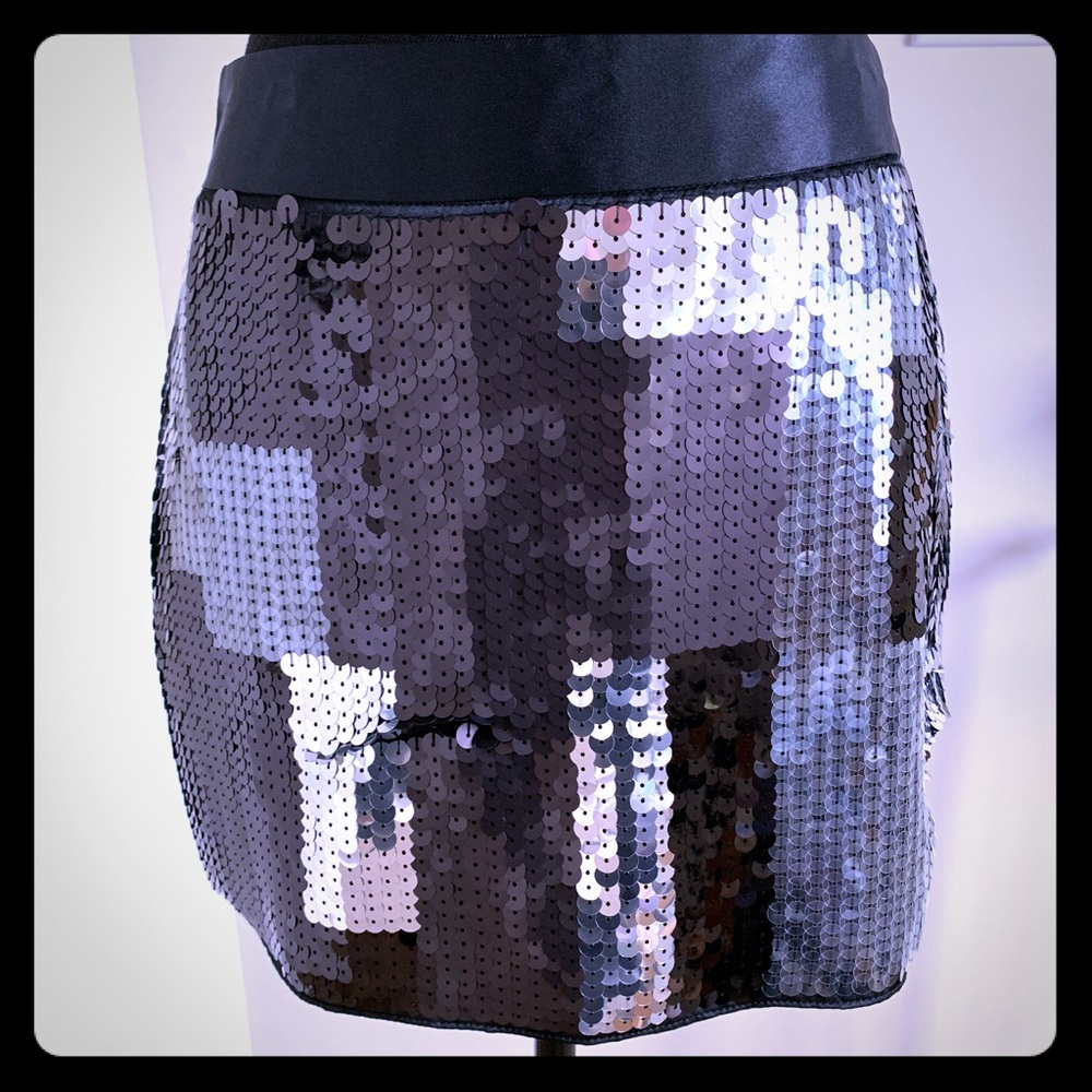 NWT Express sequin mini skirt